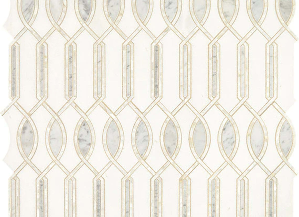 Lavaliere in Carrara/Thassos/Mother Pearl Imaginare