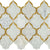 Lavaliere in Carrara White/ Brass Kapali Tile