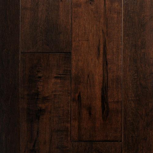Hand Scraped Maple in Mahogany Hardwood