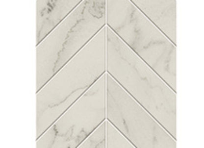 Liberty in Calacatta Centennial Chevron Mosaic