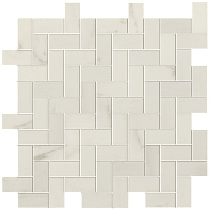 Liberty in Calacatta Centennial Herringbone Wall Mosaic Tile