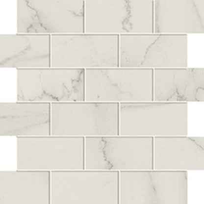 Liberty in Calacatta Centennial Brick Mosaic Tile