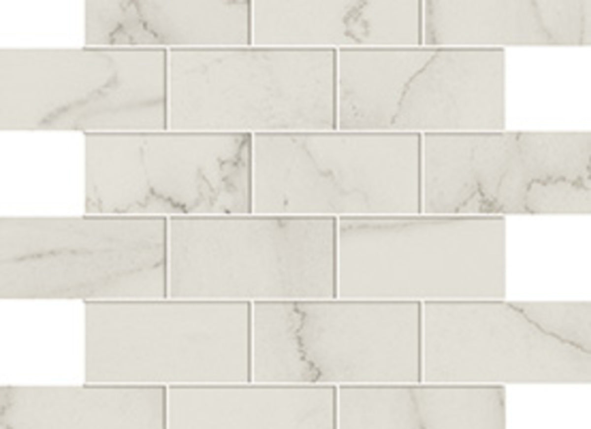 Liberty in Calacatta Centennial Brick Mosaic