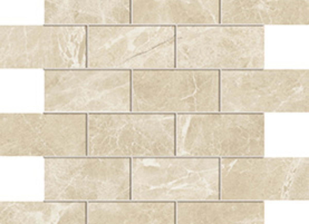 Liberty in Monument Cream Brick Mosaic