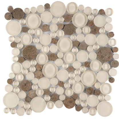 Lucente in Lido / Circle Glass Tile