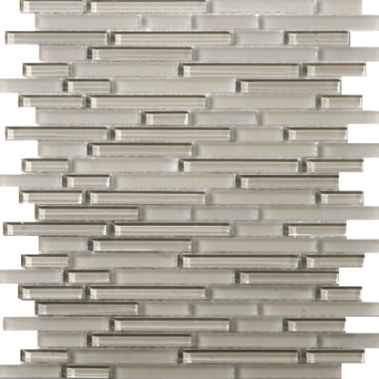 Lucente in Morning Fog / Linear Glass Tile