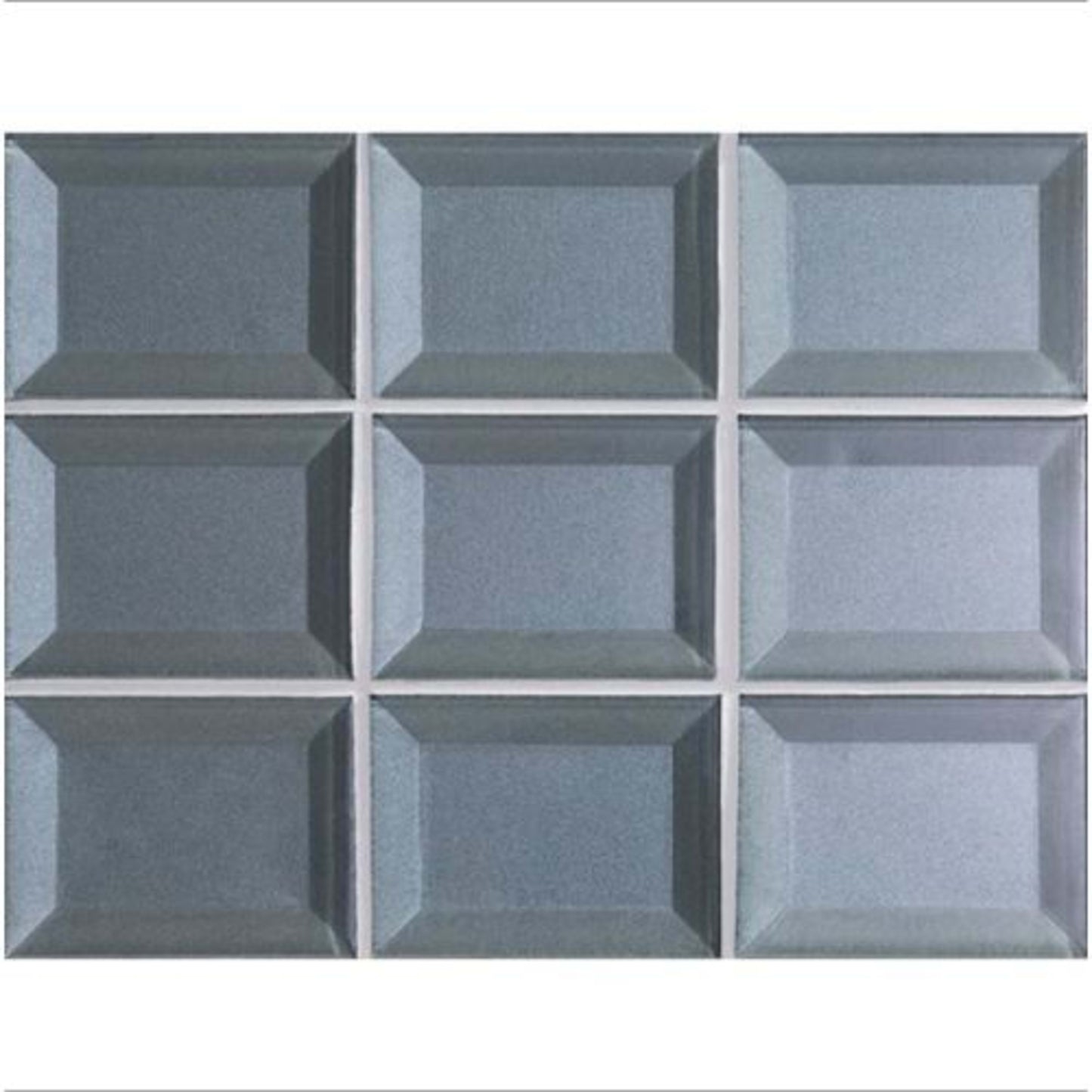 Luminescence in Blue Patina Glass Tile