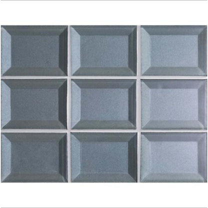 Luminescence in Blue Patina Glass Tile