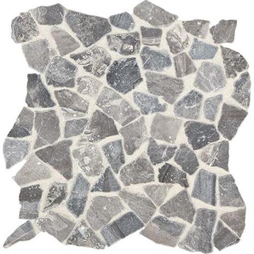 Predella in Meta Silver Mosaic (Pebble) -  Tile
