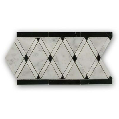 Majestic in Majestic Border White Carrara  Light Gray  Black Natural Stone