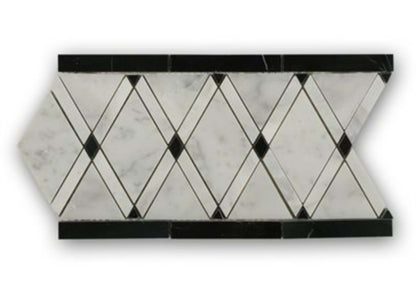 Majestic in Majestic Border White Carrara  Light Gray  Black