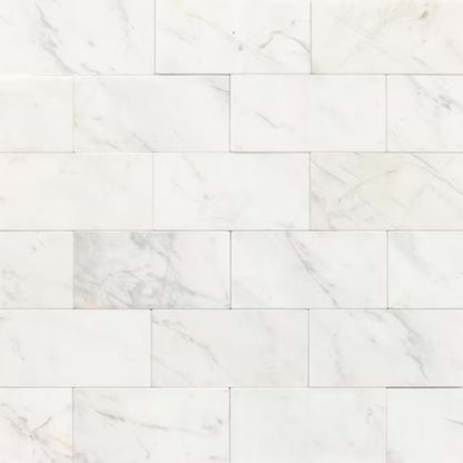 Marble in Contempo White-3x6-Honed Natural Stone