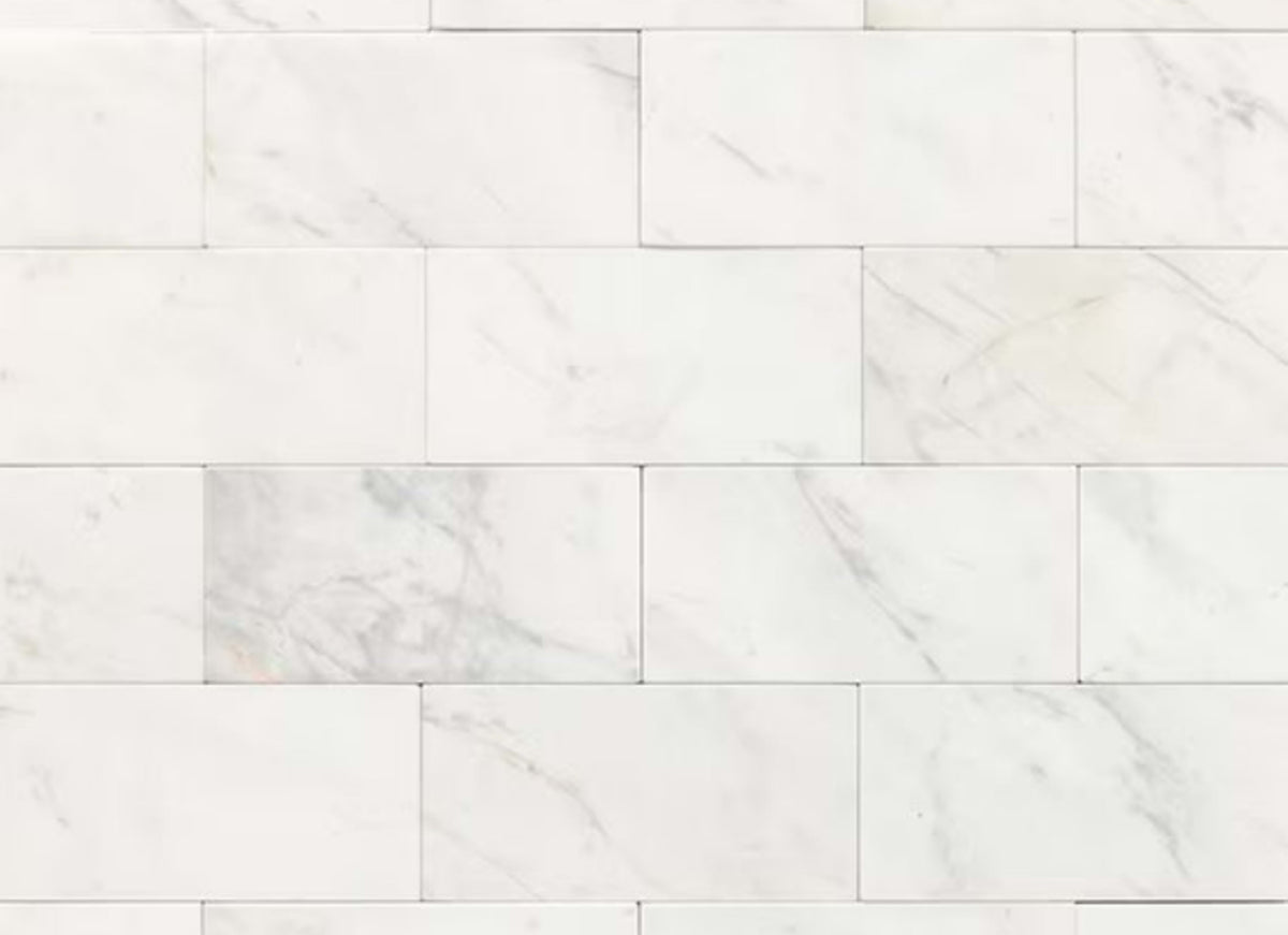 Marble in Contempo White-3x6-Tumbled