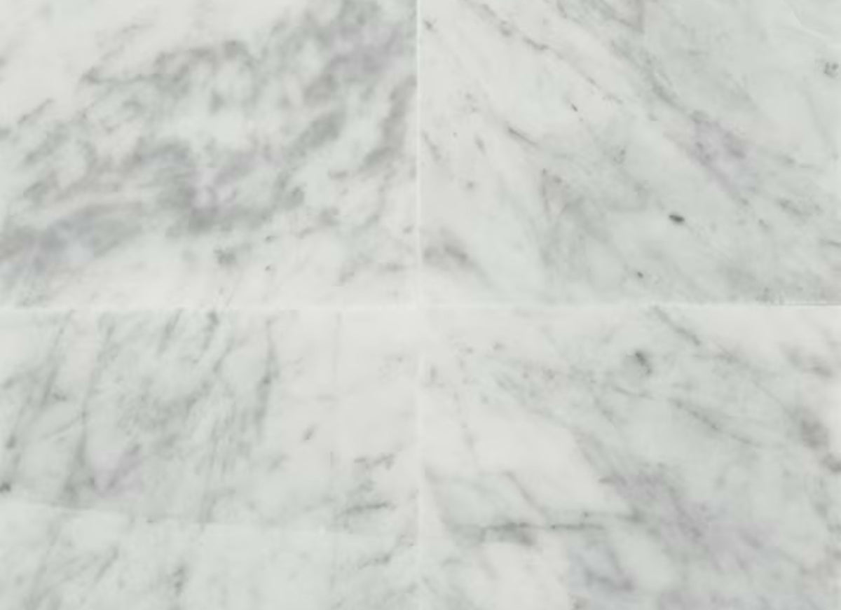 Marble in Carrara White-18x18-Honed