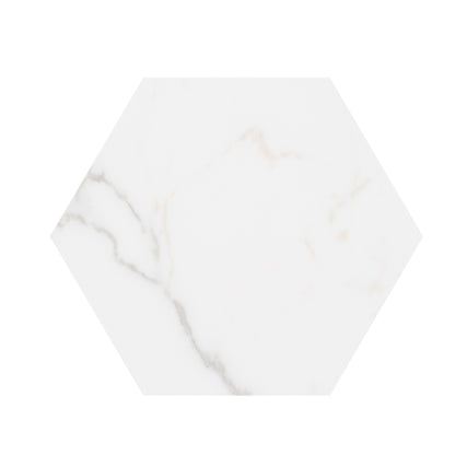 Massa Marble in Carrara 9x10 Hexagon Tile