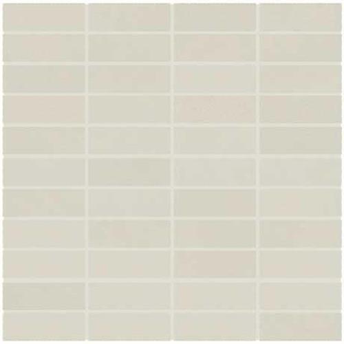 Modern Oasis in Soft Cloud - Mosaic 1x3 Tile