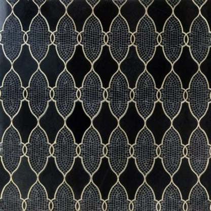Empress in Empress Anastasia - Black Jade With Brass Line Natural Stone