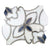MJ Grace in Cersei - China White Gray  Diamond Blue Natural Stone