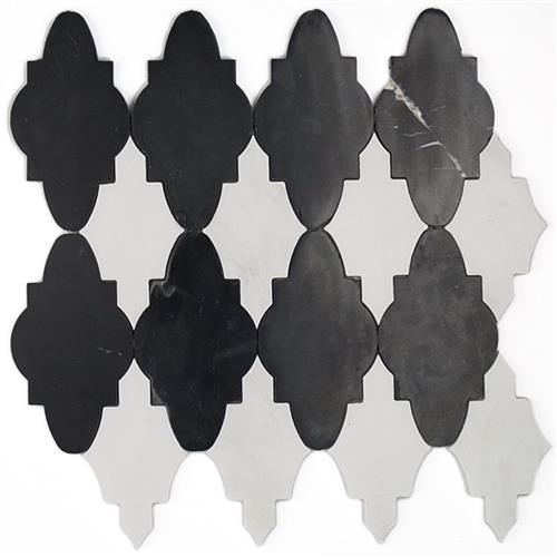MJ Sabino in Nero Marquina And Asian Statuary Natural Stone