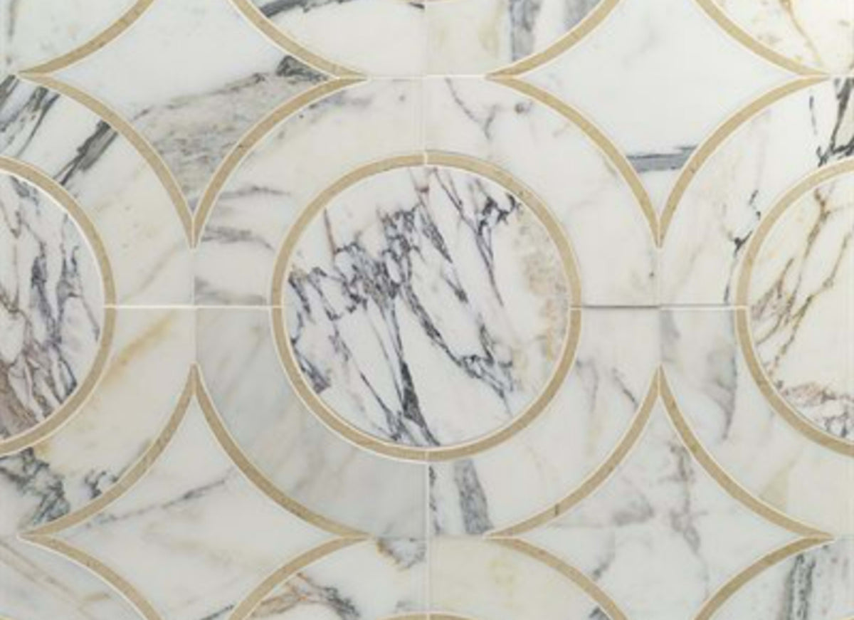 MJ Star in Calacutta With Crema Marfil Line  Calacutta Circle