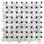 Basketweave in Carrara And Nero Nerquina Natural Stone