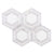 Large Hex in Carrara And Thassos White Natural Stone