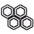 Large Hex in Nero And Thassos White Natural Stone