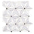 Star in Carrara Thassos Black Natural Stone