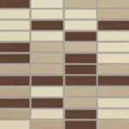 Shades 2.0 in New Warms Linear Mosaic 1"x3" Tile
