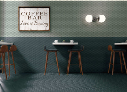 Multiplier in Grey Square Mosaic 2"x2" Gloss