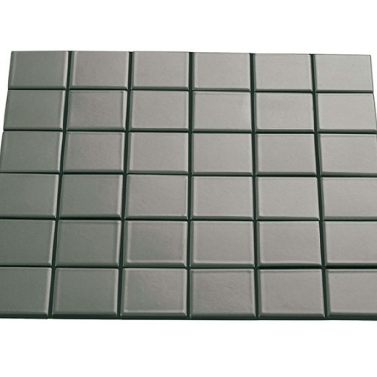 Multiplier in Grey Square Mosaic 2"x2" Matte Tile