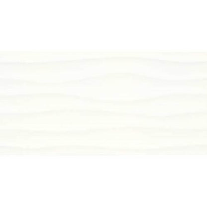 Multitude in Origami White Wave 12x24 Tile