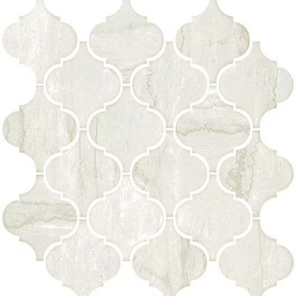 Mythique Marble in Botticino Matte Arabesque Tile