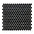 Finish Line in Matte Black Pennyrounds Tile
