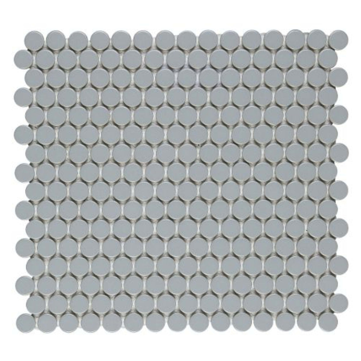 Finish Line in Matte Flint Pennyrounds Tile