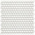 Finish Line in Matte White Pennyrounds Tile