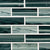 Midnight in Midnight Blue Ombre Tile 2x6 Glass Tile