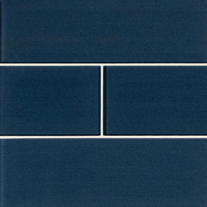 Midnight in Midnight Glass Subway Tile 4x12 Glass Tile
