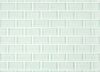Mint Brick Mosaic in Mint