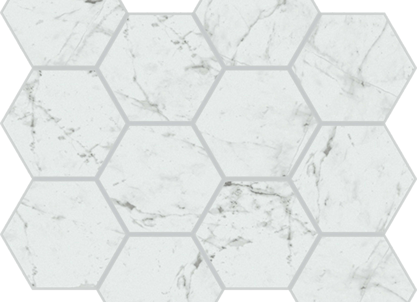 Eon in Carrara Honeycomb Mosaic