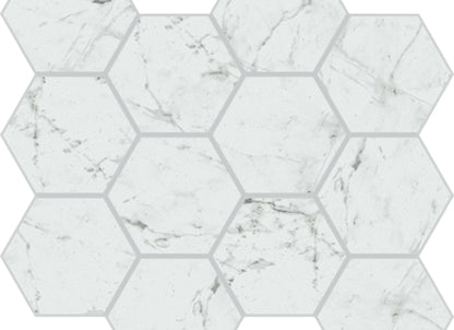 Eon in Carrara Honeycomb Mosaic