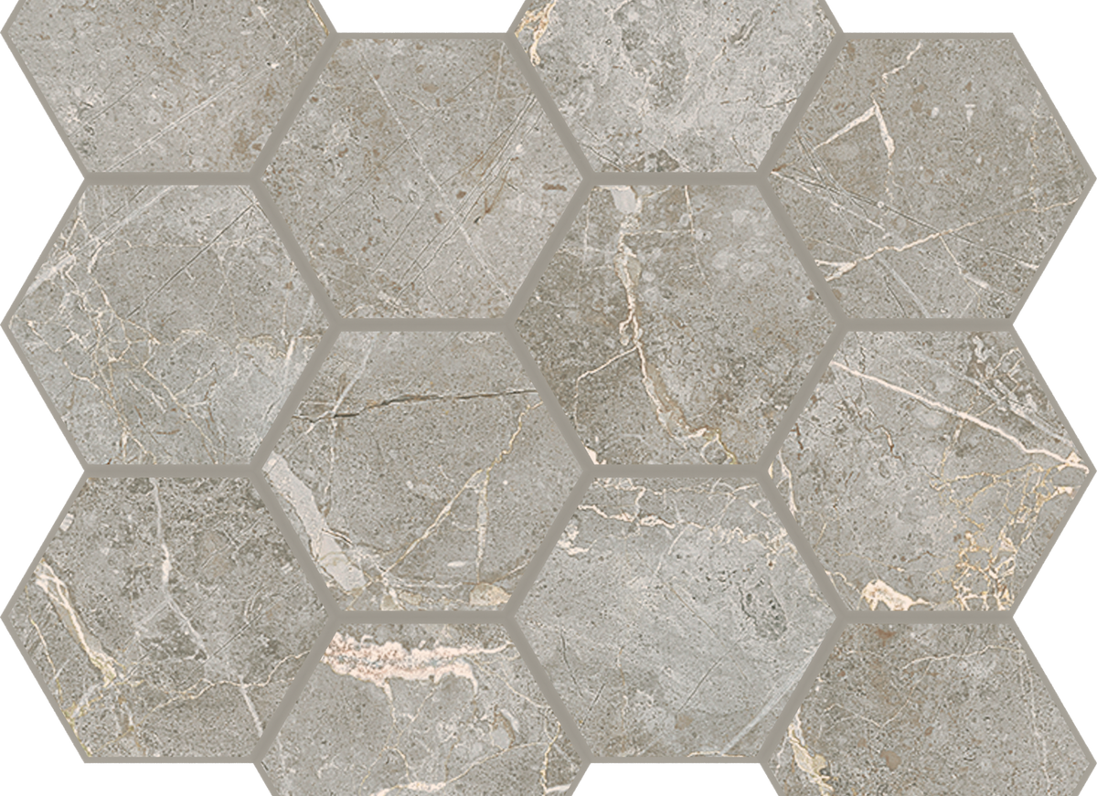 Liberty in Franklin Gray Honeycomb Mosaic