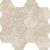 Liberty in Monument Cream Honeycomb Mosaic Tile