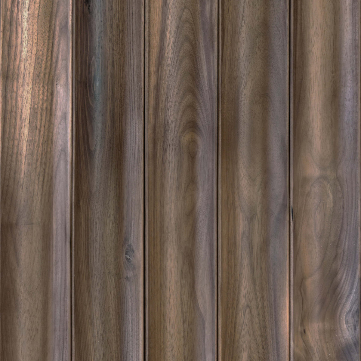 Wall - Moderne - Moyen Courbe in Darkened Walnut Hardwood