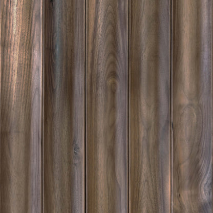 Wall - Moderne - Moyen Courbe in Darkened Walnut Hardwood