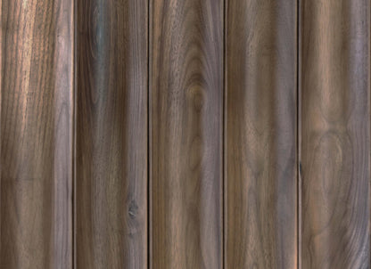 Wall - Moderne - Moyen Courbe in Darkened Walnut