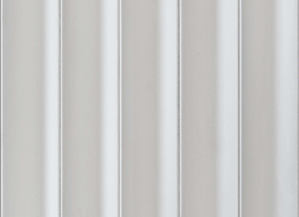 Wall - Moderne - Moyen Courbe in Paint Grade White