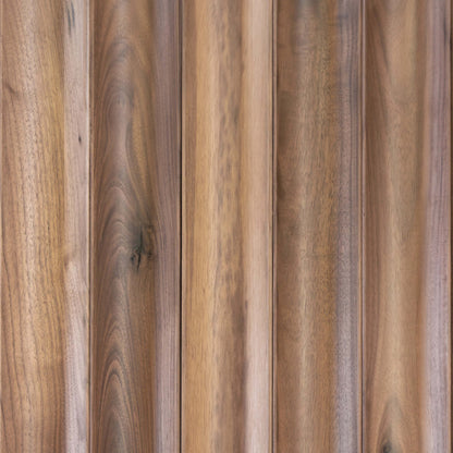 Wall - Moderne - Moyen Courbe in Raw Walnut Hardwood