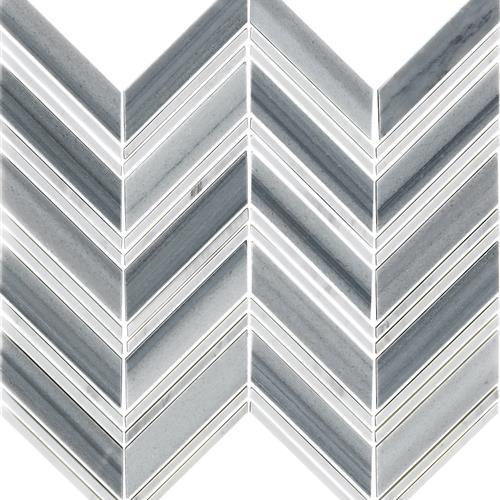Natural Elements in Skyline - Chevron Glass Tile