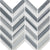Natural Elements in Skyline - Chevron Glass Tile